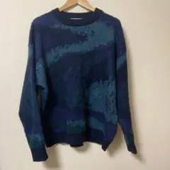 CONFRIM M ニットセーター ネイビー/グリーン/ブルー