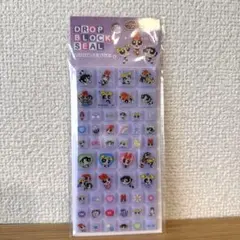 パワーパフガールズ　ドロップブロックシール　タイルシール　紫