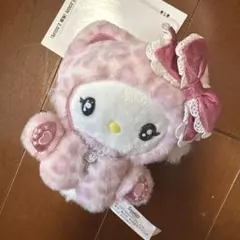 爆笑ハローキティ ぬいぐるみ ピンクヒョウ - メルカリ