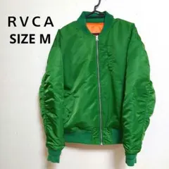 RVCA ルーカ グリーン MA-1ジャケット ナイロン M