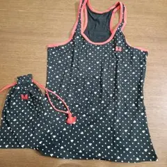 ユニクロ　ディズニー　ミニー　ドット柄キャミソール Mサイズ 収納袋付き