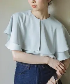 ケープフリルブラウス 3