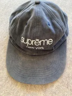 Supreme クラシックロゴ　ヘリンボーンキャップ グレー Supreme クラシックロゴ ヘリンボーンキャップ グレー