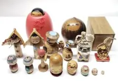木製こけし人形 その他セット　まとめ売り