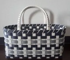 エコクラフト　モノトーン かごバック