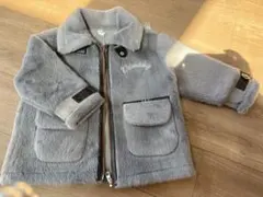 グレー ファー ジャケット 100cm暖かい柔らか