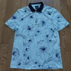 Armani Exchange フラワープリント ポロシャツ