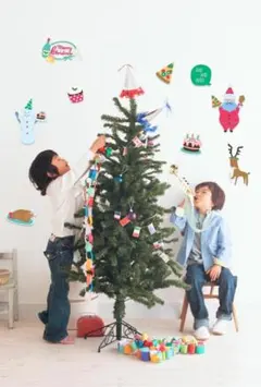 【新品未開封】 クリスマスウォールステッカー（パーティーサンタ）のサムネイル