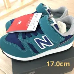 【新品】ニューバランス　スニーカー　17.0cm グリーン　373