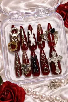 ♡ハンドメイド サブカル風ネイルチップ♡