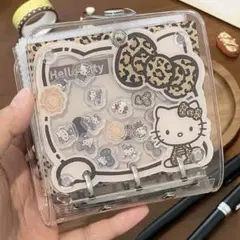 キティ バインダー シール帳　シール帳　シャカシャカノート　アクリル