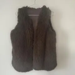 美品♡ブラウンファーベスト