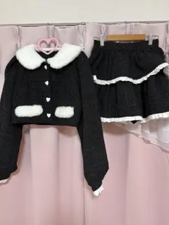 ♡Honey Cinnamon♡エコファーカラーツイードセットアップ