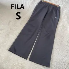 FILA フィラ ジャージパンツ ストレート 黒 ジム スポーツ 運動/Sのサムネイル