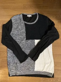 THE SHOP TK メンズ　長袖カットソー 薄手ニット　ミックス　XL