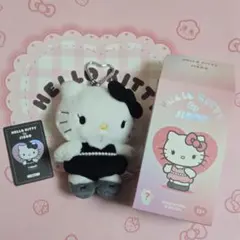 BLACKPINK ジス ハローキティぬいぐるみ キーホルダー ブラック
