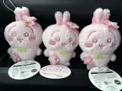 ちいかわ ぬいぱれっと さくらいろ マスコット ② 全4種セット　うさぎ ×3