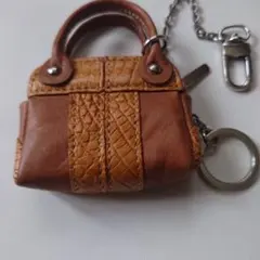 本革 ミニハンドバッグ型 キーホルダーのサムネイル