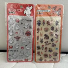 ぽ*む様 ディズニー　ぷくぷくシール　ズートピア　ベイマックス　PUKUPUKU