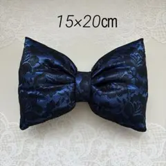 盛り髪リボン♡青×黒大花♡体育祭♡球技大会♡文化祭♡J K♡デカリボン♡青担