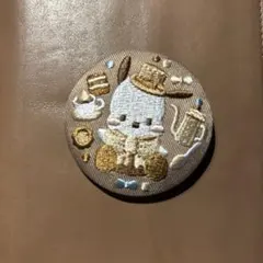 刺繍缶バッジつきビスケット　ポチャッコ
