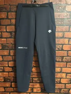 美品 デサント ジョガーパンツ Mサイズ ネイビー スウェット ジャージ