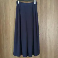 GU ネイビー ワイドパンツ