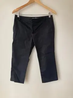 SPICK AND SPAN スピック&スパン　ブラック クロップドパンツ 38