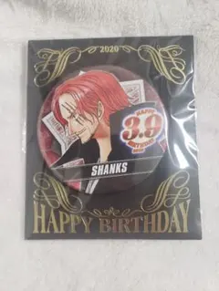 ONEPIECE 東京ワンピースタワー シャンクス バースデー缶バッジ 2017