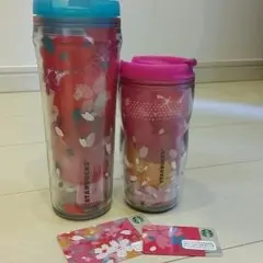 ★送料込★スターバックス桜タンブラー＆カードセット★STARBUCKS★スタバ
