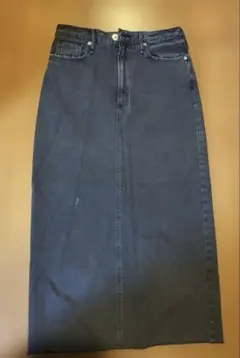 upper hightsデニム ロングタイトスカート ブラックのサムネイル