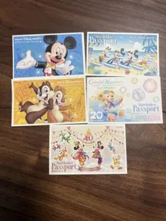 東京ディズニーリゾート 使用済みパスポート　5枚