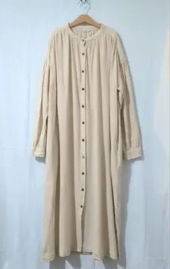 fleurire リネン混 シャツワンピース M