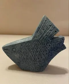 鹿児島睦さん 青い魚 置物① 鹿児島睦さん 青い魚 置物① - メルカリ