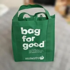 woolworthsの買い物バッグ グリーンのサムネイル