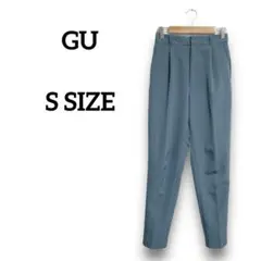 ジーユー センタープレスカジュアルパンツ ストレート オフィスカジュアル 無地