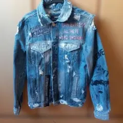 ZARA ダメージ加工 デニムジャケット S