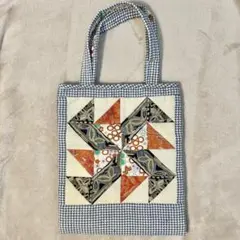 ハンドメイド パッチワーク バッグ