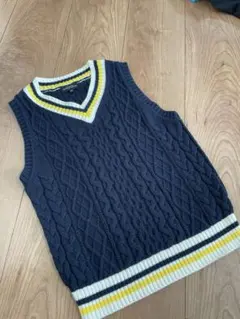 ユナイテッドアローズ　ネイビー ケーブルニット セーター