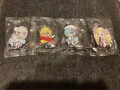 リゼロ　エミリア　フェルト　レム　ベアトリス　ラバー　ストラップ　4つセット
