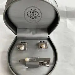 桂由美 YUMI KATSURA カフスボタンとネクタイピンセット