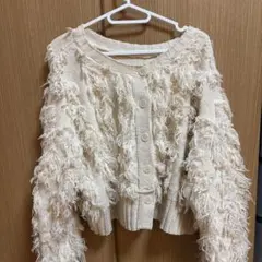 LOWRYS FARM フリンジデザインニット