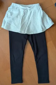 スカート付きレギンス 130　裏起毛