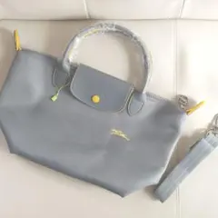 残①LONGCHAMP プリアージュ ネオ 2wayバッグ S グレー