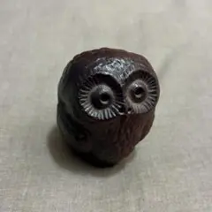陶器のフクロウ置物 笛のサムネイル