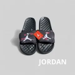 【生産終了！】JORDAN スライドサンダル サイズ43 ブラック/レッドのサムネイル