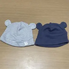 0〜1ヶ月　新生児　帽子　クマ耳