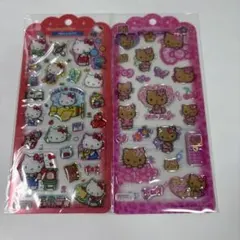 サンリオキャラクターズ　ドロップジェリーシール　セット　日焼けキティ