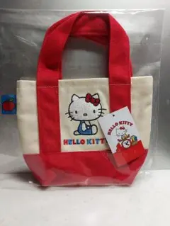【ワンズテラス限定】HELLO KITTY刺繍 小型トートバッグ