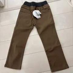 NAVY ストレッチパンツ スリムストレート ブラウン 110cmのサムネイル
